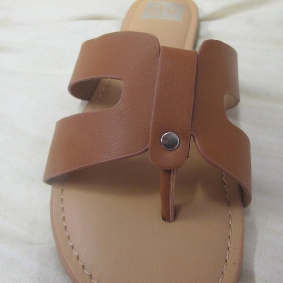 Dolce Vita Brown and Tan Sandals  - Flats Crossover - Picture 3 of 5